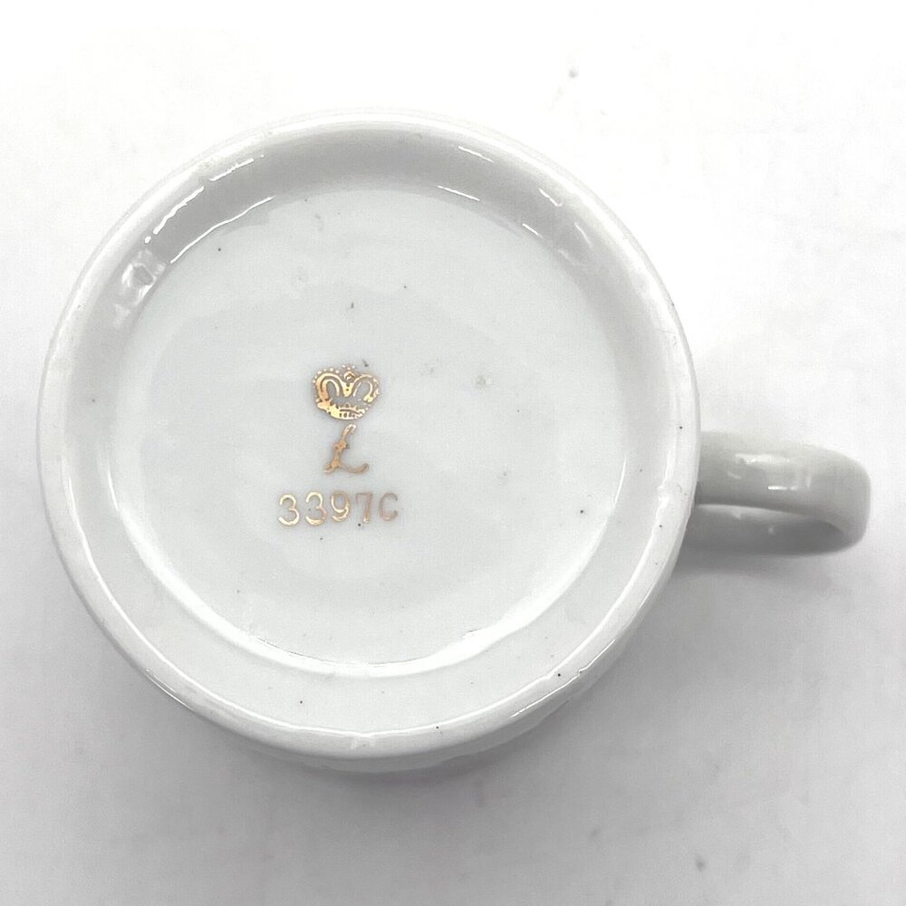 Vintage Lefton China Porcelain Childs Cup Carousel Horse Design 3397C Boy Girl - Picture 3 of 9